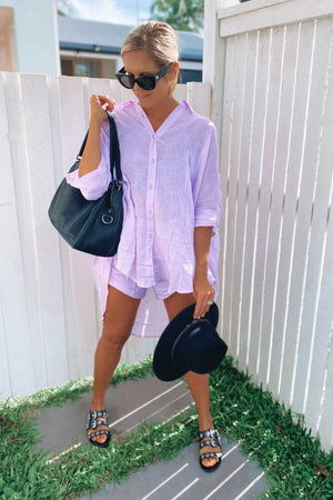 KEKOA SHORTS - LILAC // PRE ORDER